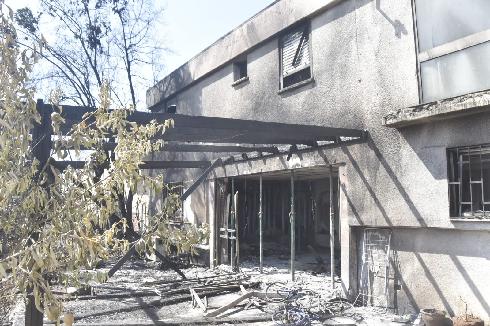 בית ברחוב קישון שנשרף לגמרי