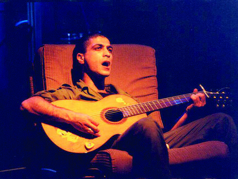 The actor Dror Levy from the play 'Sujud or the white beaches of Goa'