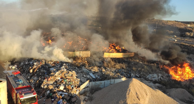 השריפה באתר פסולת פיראטי בשפרעם