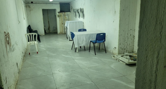 מקלט בבניין משותף בטבריה